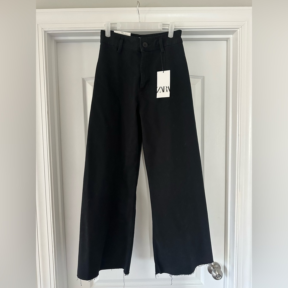 NWT Zara high-waisted marine jeans
